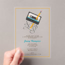 Search for 80s 40th birthday invitations Cassette tape