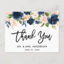 Search for royal blue flowers postcards Thank you