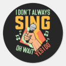Search for karaoke stickers Singer