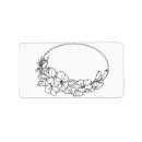 Search for oval return address labels Flowers