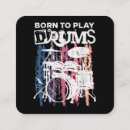 Search for band business cards Drummer