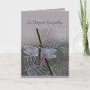 Search for dragonfly sympathy cards Celebration of life