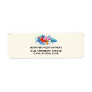 Search for tropical flower return address labels Orchid