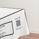 Search for black and white tablecloths Typography