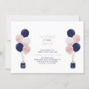 Search for rose gold and navy invitations Simple