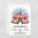 Search for circus birthday invitations Pastel