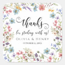 Search for thanks for celebrating with us wedding stickers Watercolor