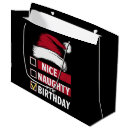 Search for naughty or nice gift bags Xmas