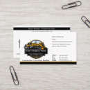 Search for heavy equipment business cards Excavator
