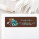 Search for cowgirl return address labels Rustic