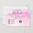 Search for beauty salon thank you cards Rose gold