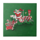 Search for vintage christmas santa tiles Xmas
