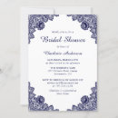 Search for navy and white bridal shower invitations Chic