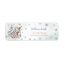 Search for snowflake birthday return address labels Boy