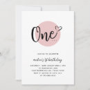Search for child 1st birthday invitations Polka dots