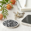 Search for b w key rings Black
