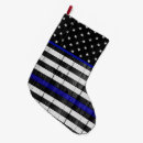 Search for police officer christmas stockings Thin blue line