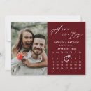 Search for calendar wedding save the dates Red