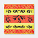 Search for ethnic designs magnets Illustration