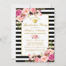 Search for pink black gold graduation invitations Graduate