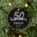 Search for 50th birthday christmas tree decorations Celebration