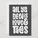 Search for all you need is love invitations Typography