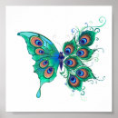Search for peacock butterfly posters Green