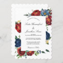 Search for navy blue red wedding invitations Eucalyptus