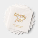 Search for 25th anniversary napkins Script