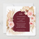 Search for square wedding invitations Burgundy