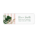 Search for pink stripe return address labels Elegant