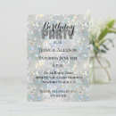Search for bokeh birthday invitations Glitter