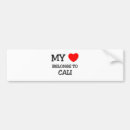 Search for cali bumper stickers Heart