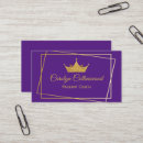 Search for pageant business cards Elegant