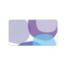 Search for peacock bird return address labels Blue