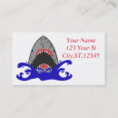 Search for shark business cards Great white shark