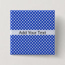Search for polka dot pattern badges Blue
