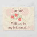 Search for country wedding bridesmaid cards Bridal party