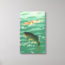 Search for koi fish pond canvas prints Japanese