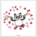 Search for panda love stickers Cartoon