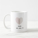 Search for fingerprint mugs Heart