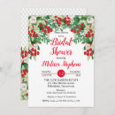 Search for red rose bridal shower invitations Bride