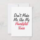 Search for hairstylist cards Funny