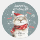 Search for seasons greetings retro stickers Cute