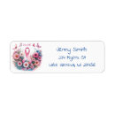 Search for cancer return address labels Butterfly