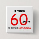 Search for 60th birthday square badges Over the hill