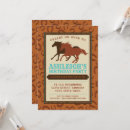 Search for equestrian birthday invitations Rustic