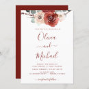 Search for burgundy fall wedding invitations Red