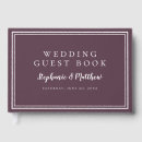 Search for plum wedding guest books Script