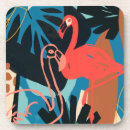 Search for flamingo coasters Palm leaves